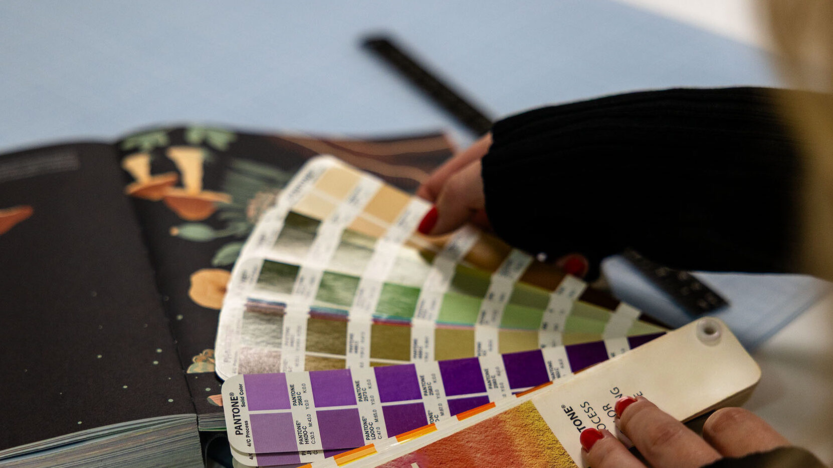 Färgprov grafiskt arbete